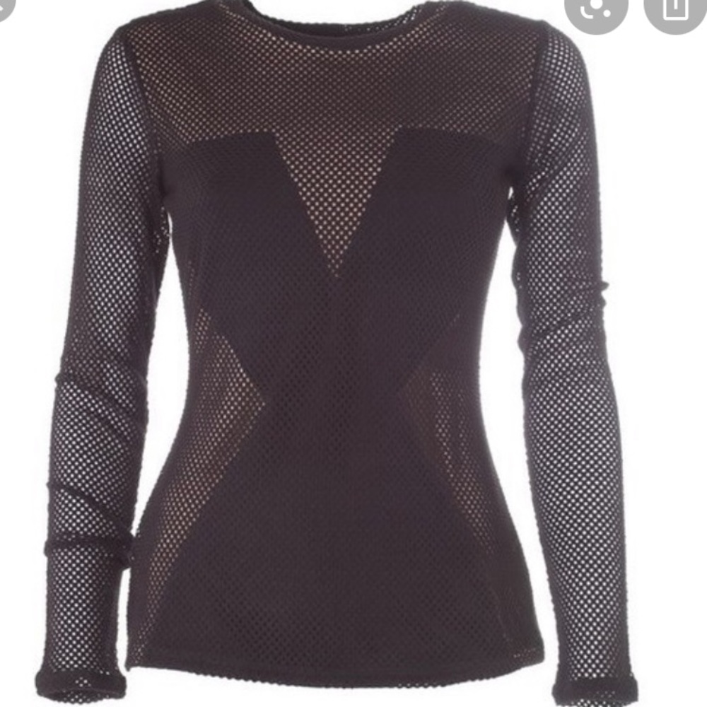 BCBG mesh long sleeve